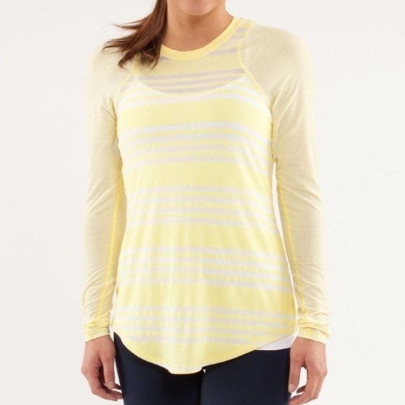 Lululemon Digni Tee Long Sleeve
Ocean Stripe Mellow Lemon yellow - Picture 1 of 8
